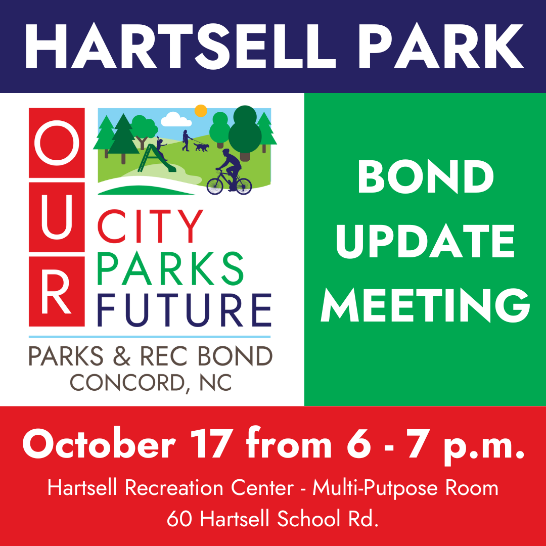 Hartsell Park Project Meeting will be held on Sept. 26 between 6-7:00 p.m.